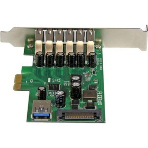 CARTE CONTROLEUR PCIE 7 PORTS USB 3.0 AVEC UASP ET ALIM. SATA