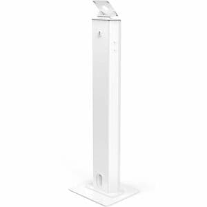 Compulocks VESA Brandable Floor Stand White - 100mm x 100mm VESA Compatible Mount, Can be set in landscape or portrait mod