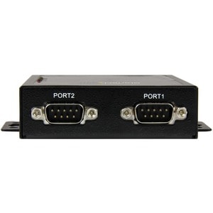 StarTech.com 2 Port Seriell auf IP Geräte Server - RS232 - Metall und Montierbar - Serieller Geräte Server - 1 x Netzwerk 