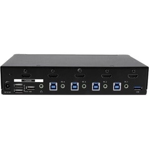 StarTech.com 4 Port HDMI KVM Switch - HDMI KVM Umschalter mit USB 3.0 Hub - 1080p - 4 Computer - 1 Lokaler Benutzer(n) - 1