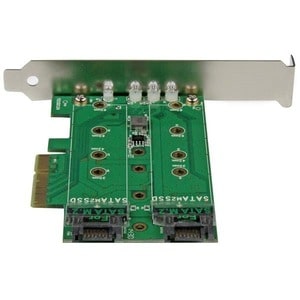 StarTech.com 3 Port M.2 SSD (NGFF) Adapterkarte - 1x PCIe (NVMe) M.2, 2x SATA III M.2 - PCIe 3.0 - PCI Express 3.0 M.2 NGF