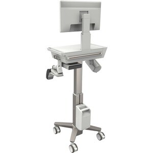 Ergotron CareFit Medizinische Warenkorb - 1 Schubfach - 9,07 kg Kapazität - 3 Rollen - 10,16 cm (4 Zoll) Rollengröße - Alu