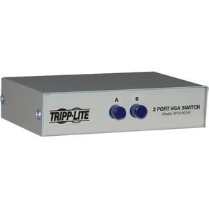 2-PORT VGA/SVGA VIDEO SWITCH MANUAL PUSH SWITCH METAL 3XHD15