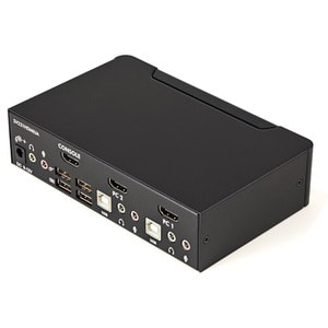 StarTech.com 2 Port USB HDMI KVM Switch mit Audio und USB 2.0 Hub - 2 Computer - 1 Lokaler Benutzer(n) - WUXGA - 1920 x 12