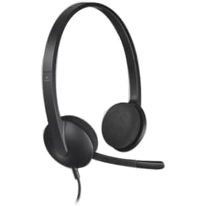 Casque Logitech H340 - Filaire - Design Sur tête - Stéréo - Couleur Noir - Binaural - Semi-ouvert - Fréquence 20 Hz/20 kHz
