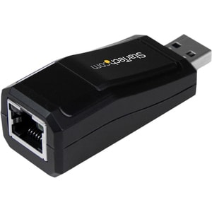 StarTech.com Adaptateur Réseau USB 3.0 vers RJ45 Gigabit Ethernet - 10/100/1000Mbps - Noir - USB - 1024 Mo/s Taux de trans