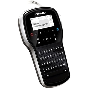 DYMO LabelManager ™ 280 QWERTZ, QWERTZ, D1, Wärmeübertragung, 180 x 180 DPI, 15 mm/sek, Schwarz, Silber