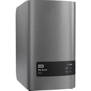 WD My Book Duo WDBFBE0160JBK-EESN 2 x Gesamtzahl Einschübe DAS-Speichersystem - 16 TB HDD Desktop - 20 TB Supported HDD Ca