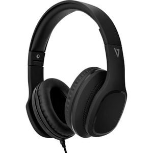V7 Premium HA701-3EP Kabel Kopfbügel, Über das Ohr Stereo Headset - Schwarz - Binaural - Ohrumschließend - 12 Hz bis 20 kH