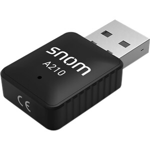 Snom A210 Wi-Fi Adapter für IP-Telefon - IEEE 802.11ac - USB 2.0 - 433 Mbit/s - 2,40 GHz ISM - 5 GHz UNIIExtern