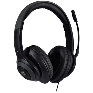 V7 Premium HC701 Kabel Kopfbügel, Über das Ohr Stereo Headset - Grau, Schwarz - Microsoft-Teams-Zertifizierung - Binaural 