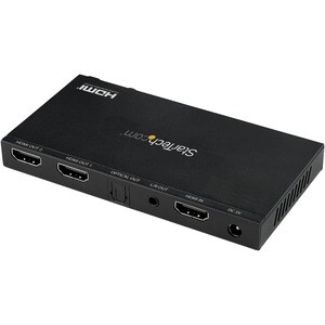 StarTech.com Répartiteur HDMI à 2 ports - 4K 60 Hz avec scaler incorporé - Son surround 7.1 - 3840 × 2160 - 1 x Entrée HDM