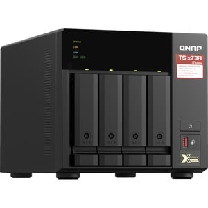 QNAP TS-473A-8G 4 x Gesamtzahl Einschübe NAS-Speichersystem - 5 GB Größe Flash-Speicher Ryzen V1500B Quad-Core 2,20 GHz - 