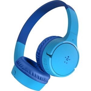 Belkin SOUNDFORM Mini Kabel/Kabellos Auf den Ohren, Kopfbügel, Über das Ohr Stereo Headset - Blau - Binaural - Geschlossen