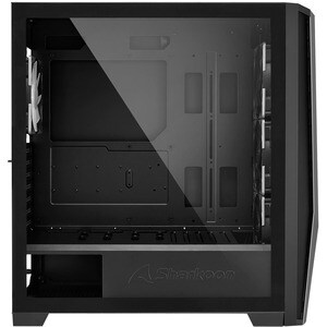 Sharkoon ELITE SHARK TG7M RGB, PC, Schwarz, ATX, EATX, micro ATX, Mini-ITX, Gaming, Multi, Taschenlüfter