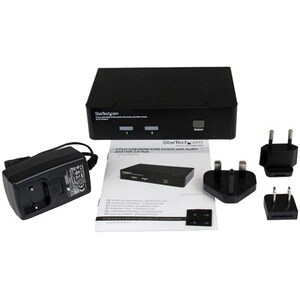 StarTech.com 2 Port USB HDMI KVM Switch mit Audio und USB 2.0 Hub - 2 Computer - 1 Lokaler Benutzer(n) - WUXGA - 1920 x 12