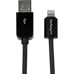 StarTech.com Câble Apple® Lightning™ vers USB pour iPhone, iPod, iPad - 3 m Noir - 1er bout: USB - 2e bout: 8-pin Lightnin