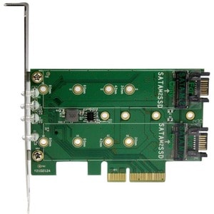 StarTech.com 3 Port M.2 SSD (NGFF) Adapterkarte - 1x PCIe (NVMe) M.2, 2x SATA III M.2 - PCIe 3.0 - PCI Express 3.0 M.2 NGF