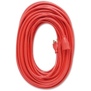 100FT INDOOR/OUT EXTEN. CORD 1-OUTLET HD ORANGE-3-PRONG