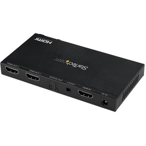 StarTech.com Répartiteur HDMI à 2 ports - 4K 60 Hz avec scaler incorporé - Son surround 7.1 - 3840 × 2160 - 1 x Entrée HDM