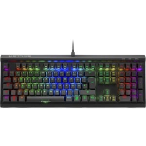 Sharkoon Skiller SGK60 Robust Gaming-Tastatur - Kabel Konnektivität - USB-Typ C Schnittstelle - RGB LED - Deutsch - Mechan