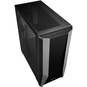 Sharkoon ELITE SHARK TG7M RGB, PC, Schwarz, ATX, EATX, micro ATX, Mini-ITX, Gaming, Multi, Taschenlüfter