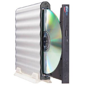 DVDRW DL 8X USB 2.0 SILVER SLIM W/ CABLE BLANK MEDIA
