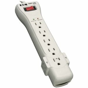 7 OUTLET SURGE STRIP 7 FT CORD 2160 JOULES WHITE RIGHT ANGLE PLUG