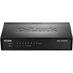 8-PORT UNMANAGED 10/100 SWITCH 4 802.3AF POE PORTS
