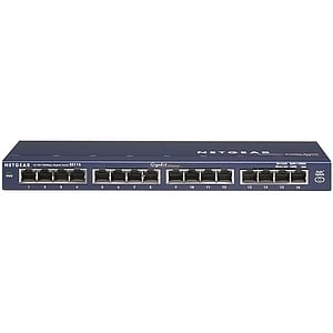 16-Port Gigabit unmanaged Switch, Desktop, lüfterlos, Metallgehäuse - 2 Unterstützte Netzwerkschicht - Verdrilltes Doppelk