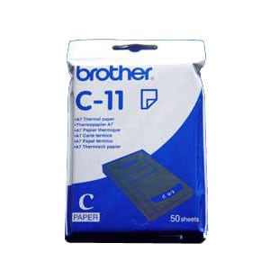 Brother C11 Thermodirekt Bedruckbares Papier - DIN DIN A7 - 74 mm x 105 mm - 50er Blatt