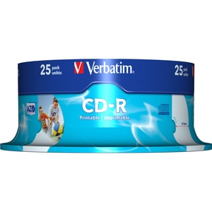CDR 80MIN 700MB 52X PRINTABLE 25ER SPINDEL