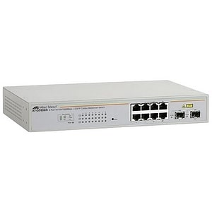 Allied Telesis WebSmart AT-GS950/8 8 Anschlüsse Verwaltbar Ethernet-Switch - Gigabit-Ethernet - 10/100/1000Base-T - 2 Unte