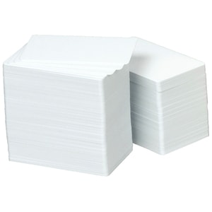 Badge Zebra Premier Plus - 100 - Blanc - Chlorure de polyvinyle (PVC).