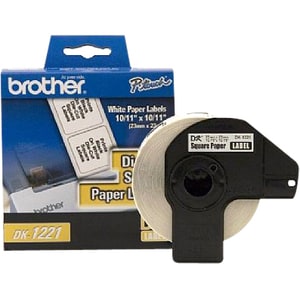 DK1221 SQUARE PAPER LABELS FOR QL500 QL550 QL650TD QL1050