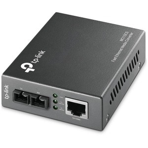 TP-Link MC110CS Transceiver/Medienkonverter - 2 Anschluss(e) - 1 x Netzwerk (RJ-45) - 1 x SC - Twisted Pair, Glasfaserleit