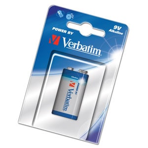 Verbatim 9V-Alkalibatterien, Einwegbatterie, Alkali, 9 V, 1 Stück(e), Mehrfarbig, 46 g