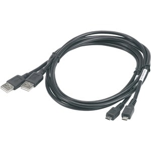 Zebra Micro-USB/USB Datentransferkabel für Mobilcomputer - 1 - Zweiter Anschluss: 1 x 5-pin Micro USB Type B - Male - Schwarz