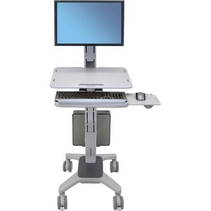 Ergotron WorkFit-C Höhenverstellbar Computerständer - Bildschirmgröße: Bis zu 30 Zoll (76,20 cm) - 12,25 kg TragfähigkeitD