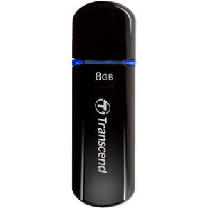 Transcend JetFlash 600 8 GB USB 2.0 Flash-Laufwerk - Schwarz