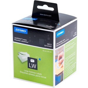 DYMO LW - Große Adressetiketten - 36 x 89 mm - S0722400. Produktfarbe: Weiß, Etikettentyp: Selbstklebendes Druckeretikett,