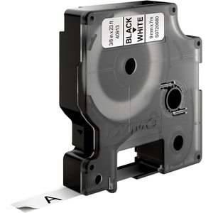 DYMO D1 - Standardetiketten - Schwarz auf Weiß - 9mm x 7m, Schwarz auf weiss, Polyester, Belgien, -18 - 90 °C, DYMO, Label