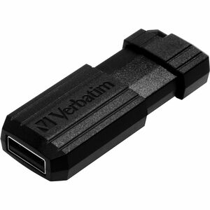 Verbatim PinStripe 16 GB USB 2.0 Typ A Flash-Laufwerk - Schwarz - 2 Jahr(e) Garantie - 1 Stück