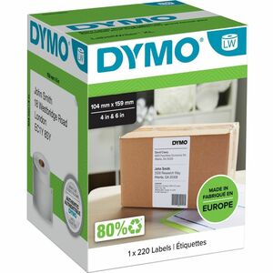 DYMO LW - Extra große Absenderetiketten - 104 x 159 mm - S0904980. Produktfarbe: Weiß, Etikettentyp: Selbstklebendes Druck