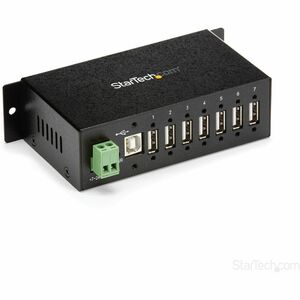 StarTech.com Robuste concentrateur industriel USB 7 ports, montable - 7 Total de ports USB - 7 Port(s) USB 2.0 - PC, Mac