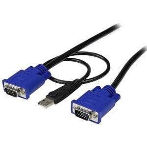 StarTech.com Câble pour Switch KVM VGA avec USB 2 en 1 - 3m - Noir