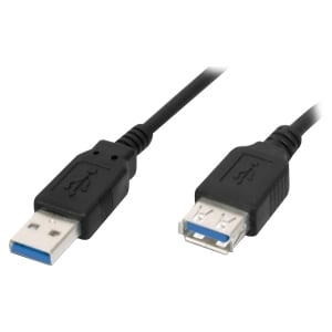 M-Cab USB 3.0 Kabel - A/A - St/Bu - 1.80m - schwarz. Kabellänge: 1,8 m. Anschluss 1: USB A, Anschluss 2: USB A, USB-Versio