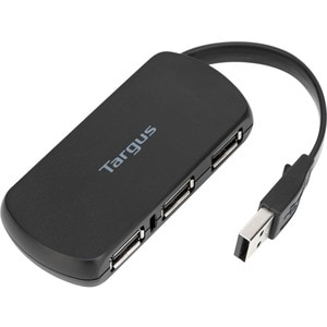 Targus ACH114EU USB-Hub - USB - Extern - Schwarz - 4 Total USB Port(s) - 4 USB 2.0 Port(s) - PC, Mac