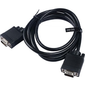 Cable vidéo V7 V7E2VGA-02M-BLK - 2 m VGA - pour Moniteur, PC, HDTV, Projecteur, Appareil vidéo - 2e bout: 1 x 15-pin HD-15