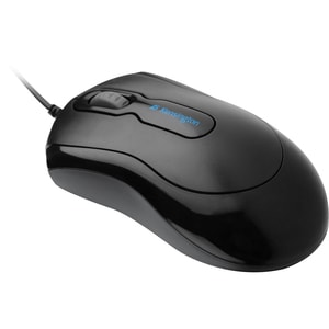 Souris Optique Kensington 72356 - USB - Noir - Câble - 800 dpi - Roulettes avec frein - Symétrique
